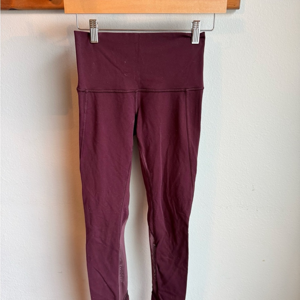 Lululemon Athletica Deep Burgundy Leggings